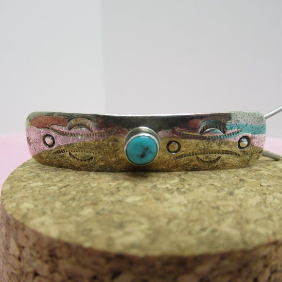 Vintage Sterling Southwestern Style Hair Clip main image 4